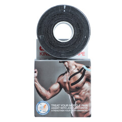 Kinezio szalag Ares 5 cm x 5 m, fekete