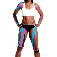 Kinezio szalag Ares 5 cm x 5 m, kék