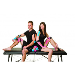 Kinezio szalag Ares 5 cm x 5 m, rózsaszín