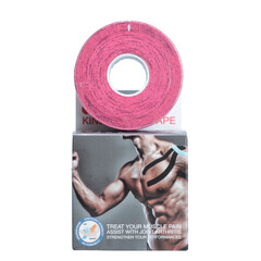 Kinezio szalag Ares 5 cm x 5 m, rózsaszín