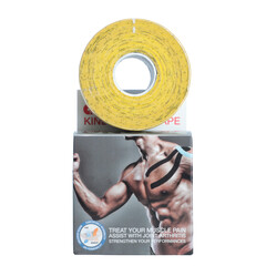 Kinezio szalag Ares 5 cm x 5 m, sárga