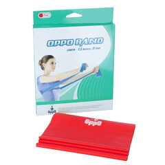 Gimnasztikai erősítő gumiszalag OPPO BAND 1,5 m, piros