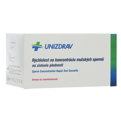 Férfi spermiumkoncentráció gyorsteszt a termékenység meghatározására.