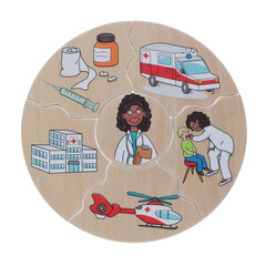 Játék és puzzle 2 az 1-ben Humanico Szakmák a Beleductól