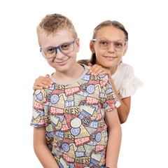 UNIZDRAV Kékfény szűrő szemüveg + szemüveg tartó tok, tigrises