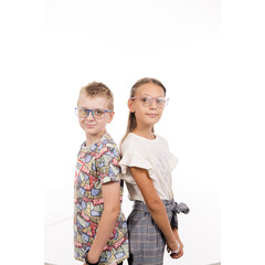 UNIZDRAV Kékfény szűrő szemüveg + szemüveg tartó tok, tigrises