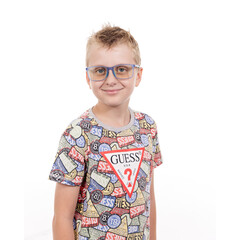 UNIZDRAV Kékfény szűrő szemüveg + szemüveg tartó tok, tigrises