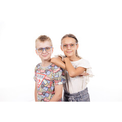 UNIZDRAV Kékfény szűrő szemüveg + szemüveg tartó tok, tigrises