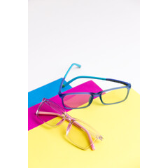 UNIZDRAV Kékfény szűrő szemüveg + szemüveg tartó tok, tigrises