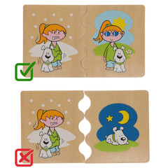 Beleduc Edukációs Puzzle - Ellentétek.