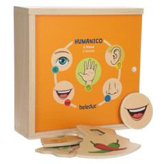 Didaktikus játék és puzzle 2 az 1-ben Humanico Érzékek a Beleduc-tól.