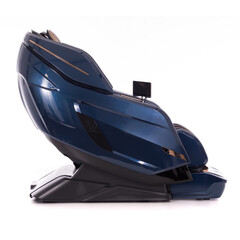 LUX 4D MASSAGER elektromos masszázsfotel, kék-arany (Újszerű darab)