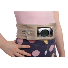 Dia öv inzulinpumpához ablakkal, bézs