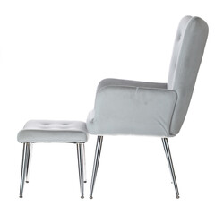 Silver Luxury relaxációs fotel lábtartóval