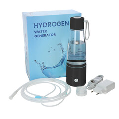 Palack hidrogénes víz előállításához, fekete