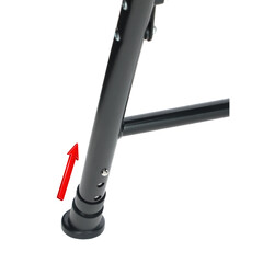 UNIZDRAV összecsukható szoba WC- SÉRÜLT ÜLŐKE A CSAVARRÖGZÍTÉSNÉL