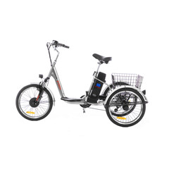 Háromkerekű elektromos kerékpár Tornado ZTECH, ezüst