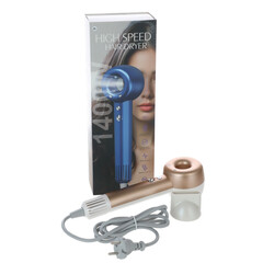 Hajszárító levegőionizátorral, arany- fehér színben