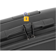 Utazóbőrönd, fekete színben