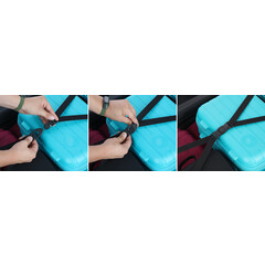 Utazóbőrönd, türkiz színben