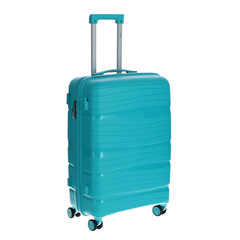 Utazóbőrönd, türkiz színben