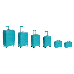 Utazóbőrönd, türkiz színben