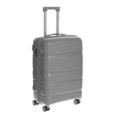Utazóbőrönd, szürke színben