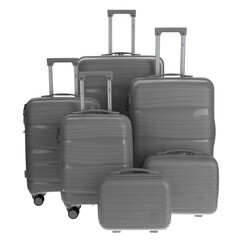 Utazóbőrönd, szürke színben