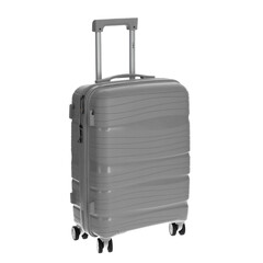 Utazóbőrönd, szürke színben