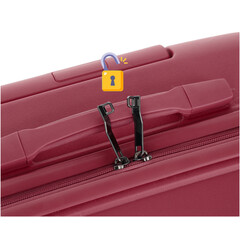 Utazóbőrönd, bordó színben