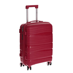 Utazóbőrönd, bordó színben