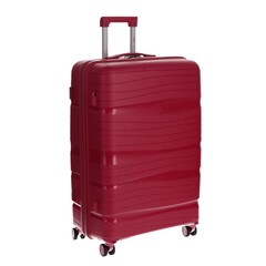 Utazóbőrönd, bordó színben