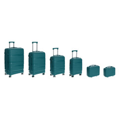 Utazóbőrönd, petrolkék színű