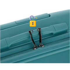 Utazóbőrönd, petrolkék színű