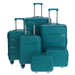 Utazóbőrönd, petrolkék színű