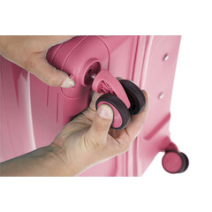 Utazóbőrönd, fáradt rózsaszín