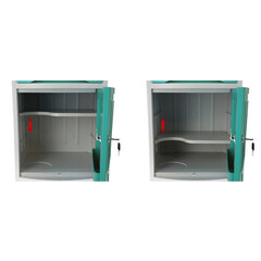 MEDIK műanyag éjjeliszekrény, mentazöld