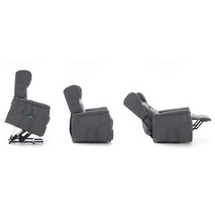 COMFORT+ dönthető masszázsfotel, antracit szövet