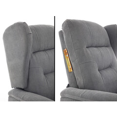 COMFORT+ dönthető masszázsfotel, antracit szövet