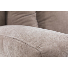 Relaxációs állítható fotel, sötétbézs szövet