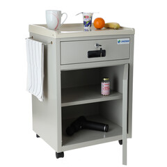 Éjjeliszekrény MEDIK fém- KARCOLÁSOK A SZEKRÉNY SARKÁN