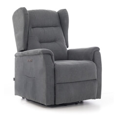 COMFORT relaxációs, dönthető füles fotel masszázs- és fűtésfunkcióval, antracit szövet