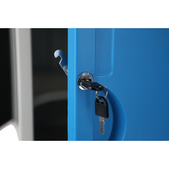 Éjjeliszekrény MEDIK műanyag, kék (Kiállított darab)