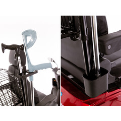 Mankó- és sétabottartó elektromos robogókhoz