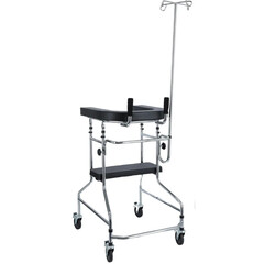 Kerekes járókeret támasztófelülettel és üléssel UNIZDRAV