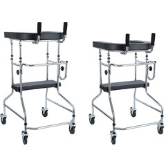 Kerekes járókeret támasztófelülettel és üléssel UNIZDRAV