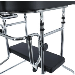 Kerekes járókeret támasztófelülettel és üléssel UNIZDRAV