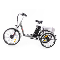 Háromkerekű elektromos kerékpár Tornado ZTECH, ezüst