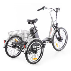 Háromkerekű elektromos kerékpár Tornado ZTECH, ezüst