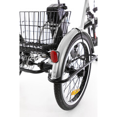 Háromkerekű elektromos kerékpár Tornado ZTECH, ezüst